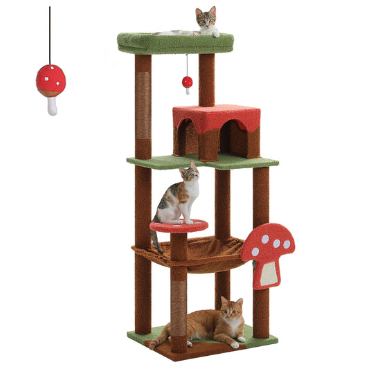PAWZ Road Multi Level Cat Tree With Scratching Posts Condo