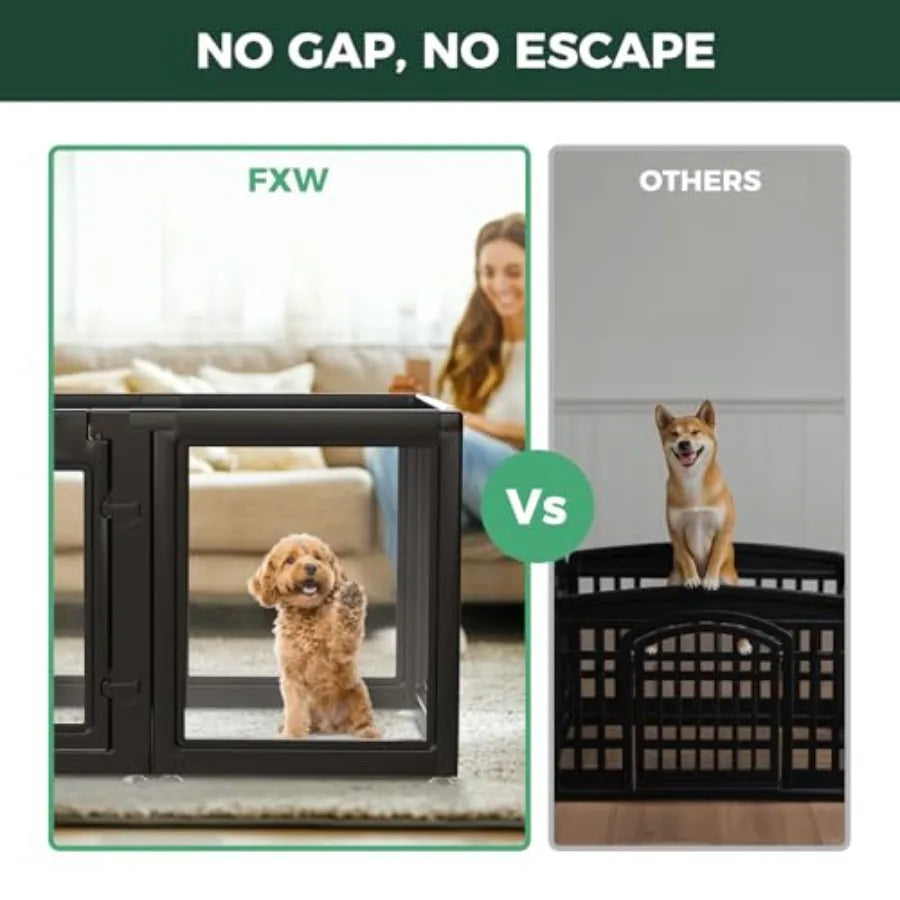 Yao Hui Huang AuraSpace Acrylic Indoor Dog Playpen For Puppies
