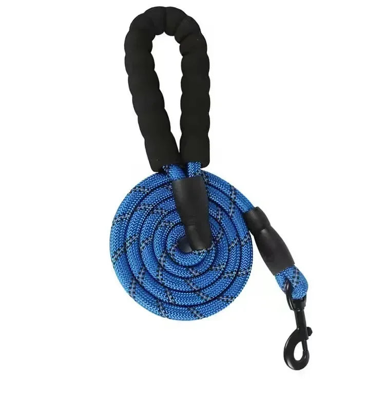 Pet Collar Leash Set Adjustable Long Reinforced Anti-pull Small Medium Large Dog Sturdy Safe Nylon Outdoor Walking Training Outfit