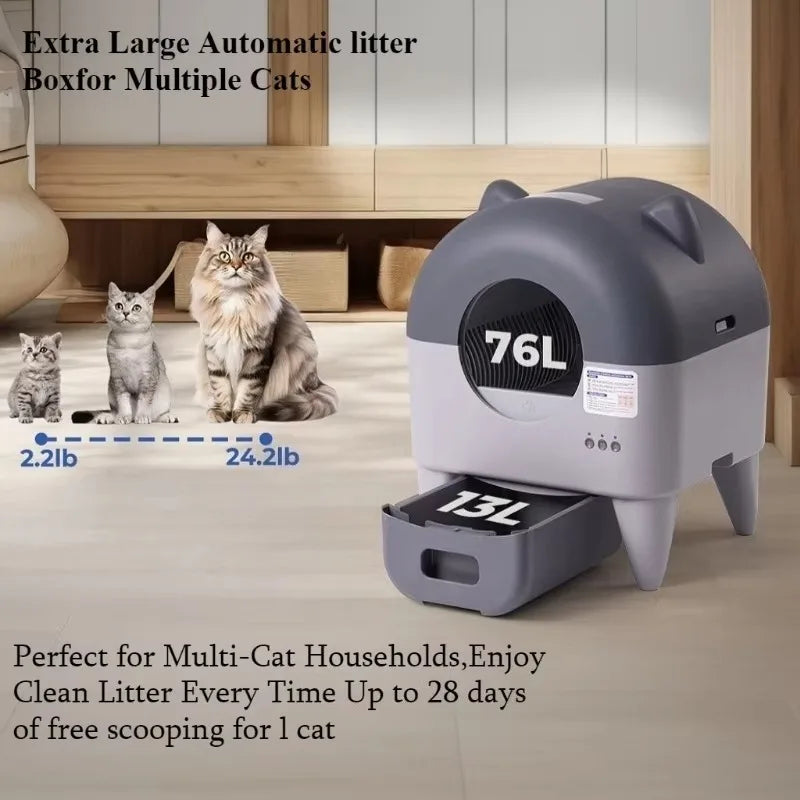 Lunapurr Automatic Self Cleaning Litter Box With App Control