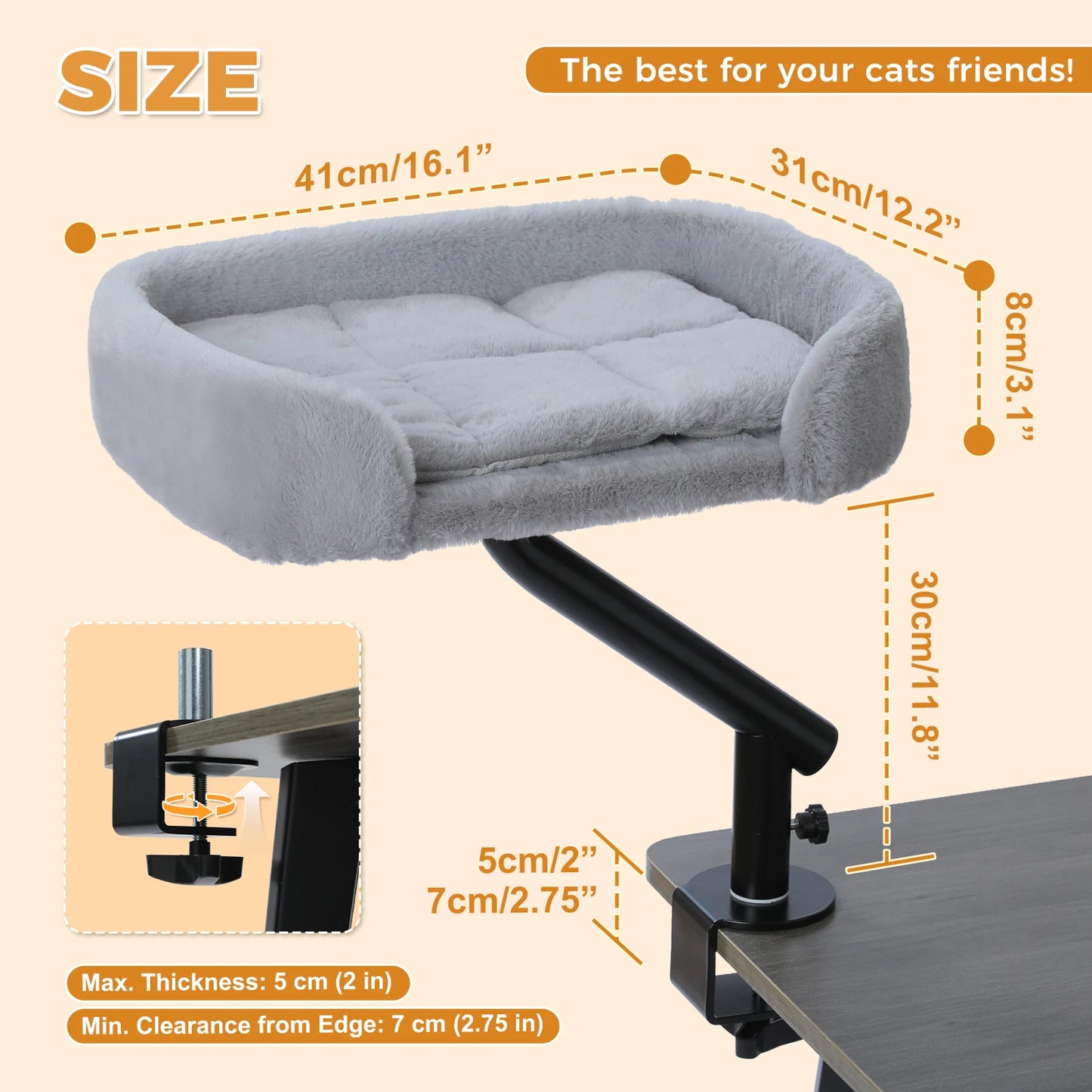 PAWZ Road Cat Desk Bedstead 360 Degree Rotatable Stand