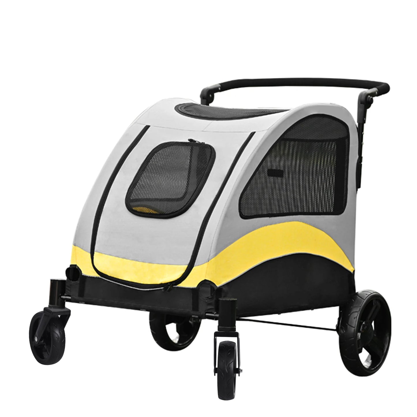 Portable Four Wheel Dog Cat Stroller Foldable Travel Carrier