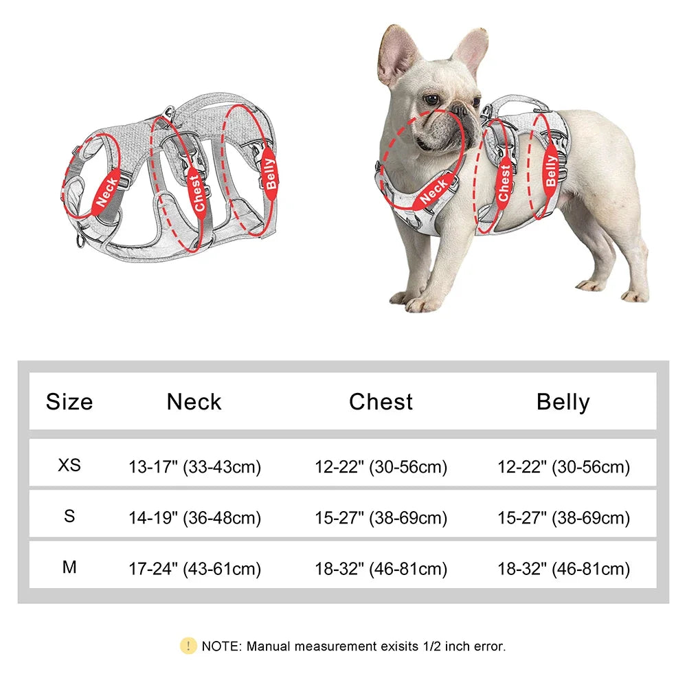 Nylon Reflective Dog Harness With Adjustable Handle