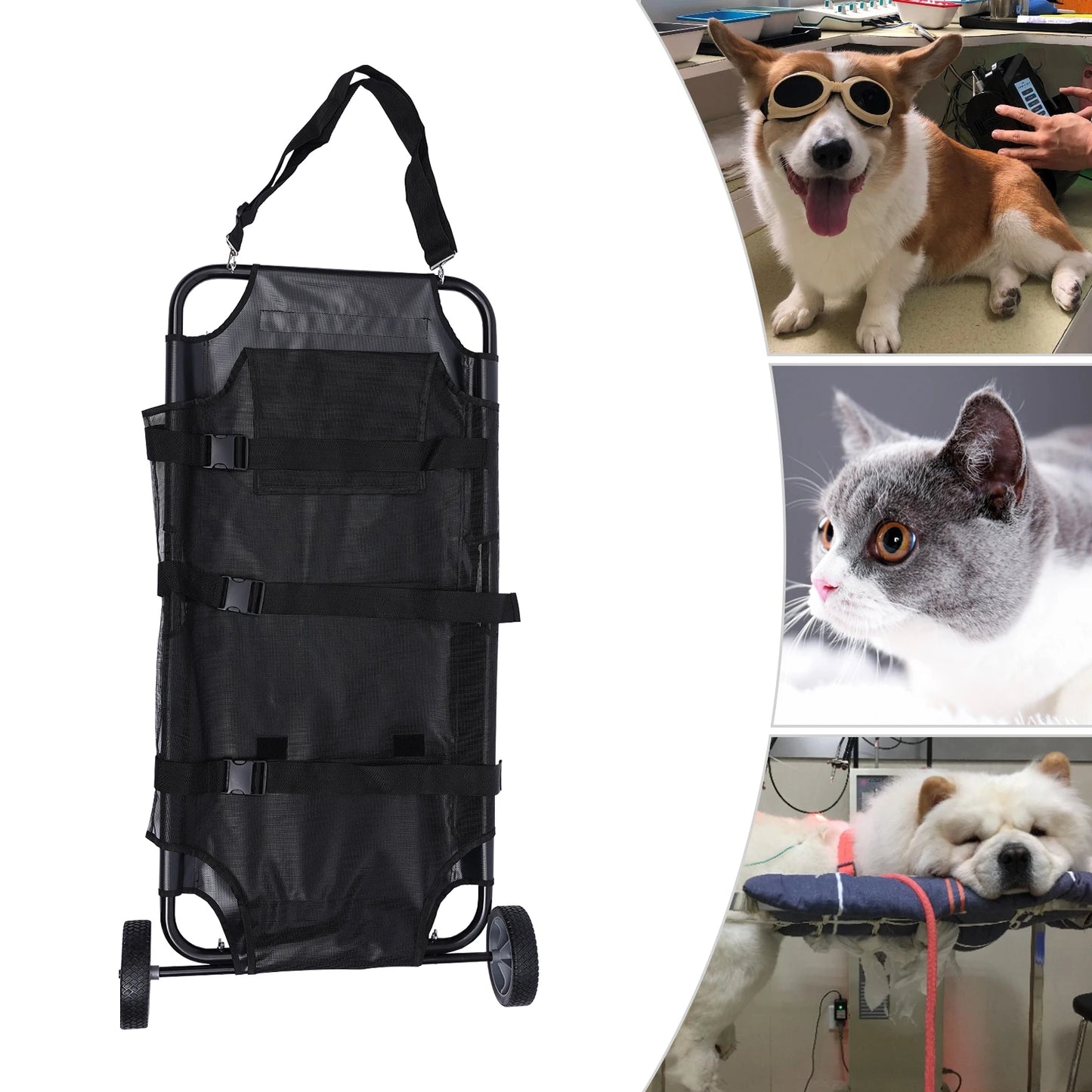 Foldable Pet Stretcher Veterinary Transport Bed For Dogs And Cats