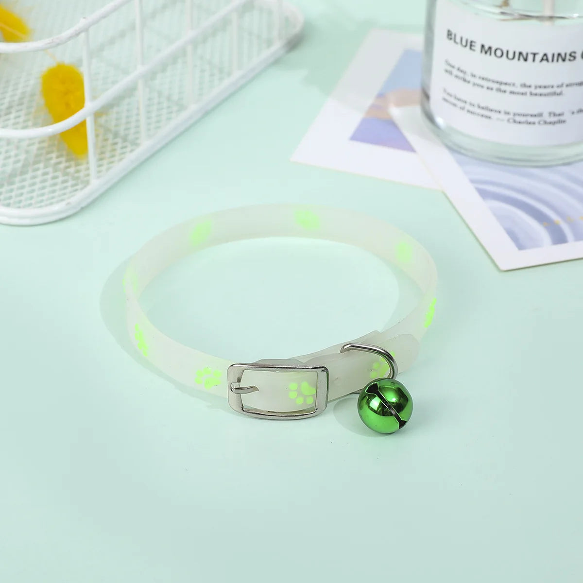 Luminous Silicone Cat Necklace With Bell Collar