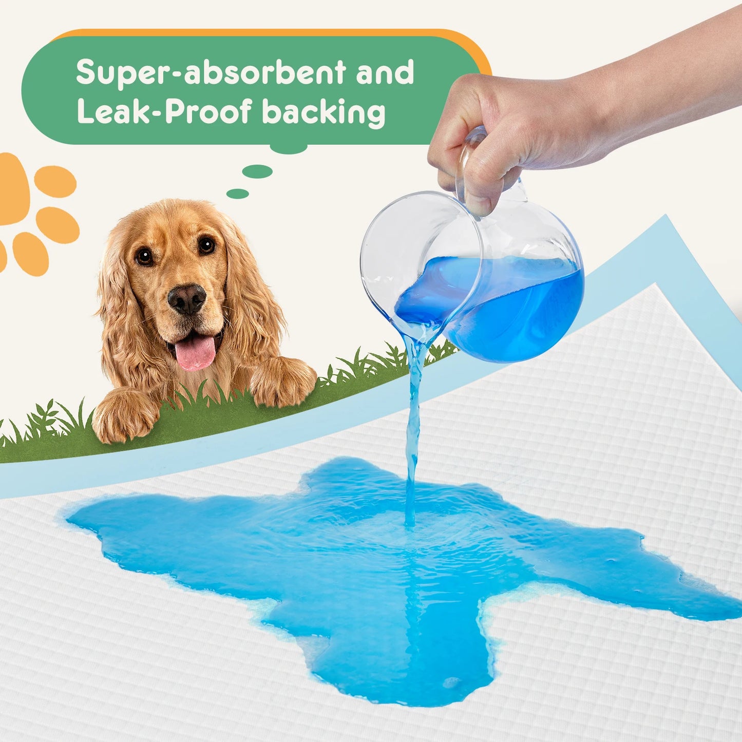 Disposable Underpads For Pets 150 Count Super Absorbent Quick Drying Leakproof