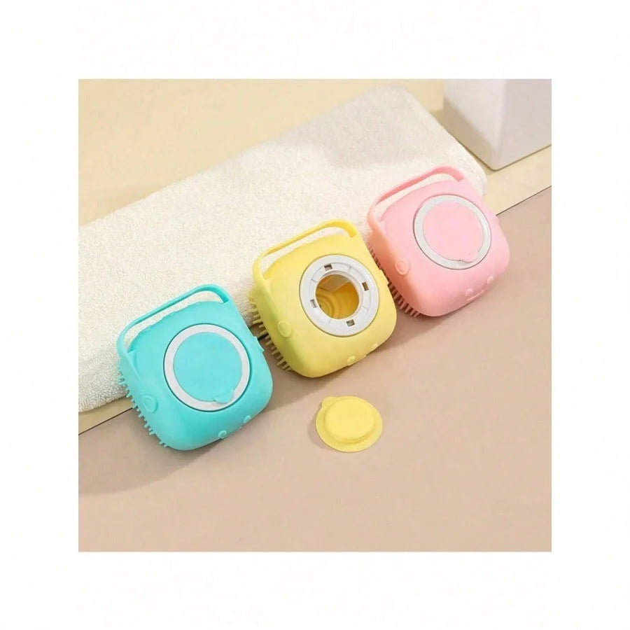 Pet Shampoo Brush,Dog/Cat Bath Brush, Silicone Pet Brush With Shampoo Dispenser,Pet Grooming,Silicone Massage Rubber Bath Comb With Shampoo Dispenser,Dog Brush, Cat Brush,Cat Bath, Dog Bath,Dog/Puppy Massage Brush,Pet Silicon