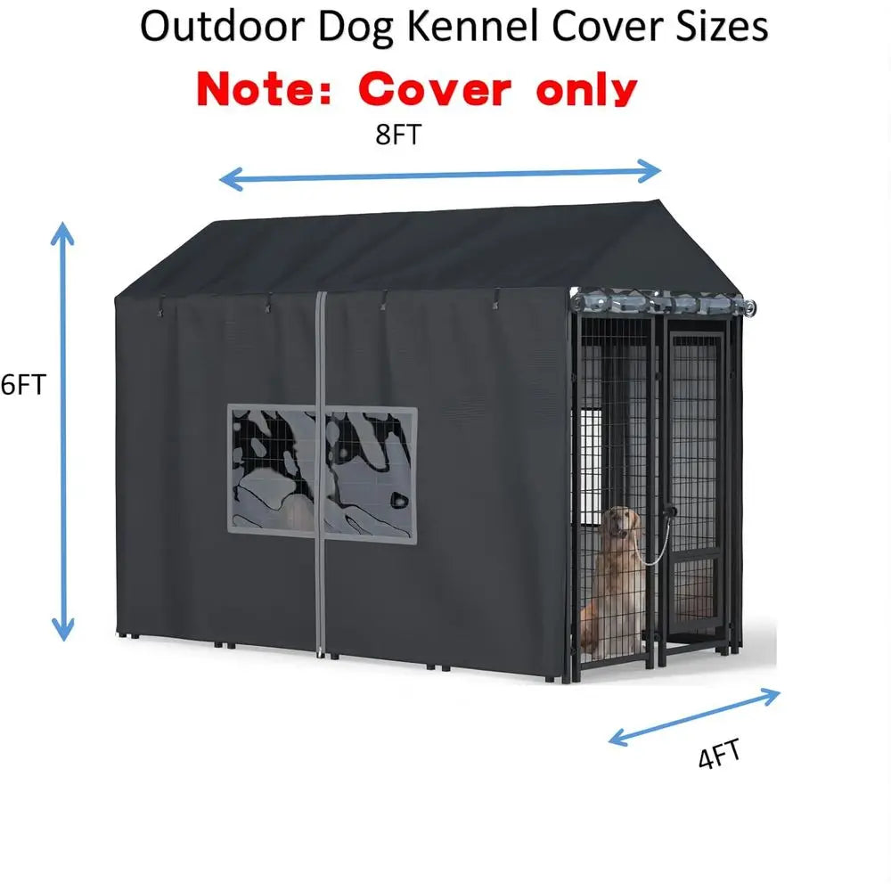 Outdoor Dog Kennel Cover Heavy Duty Waterproof Protection