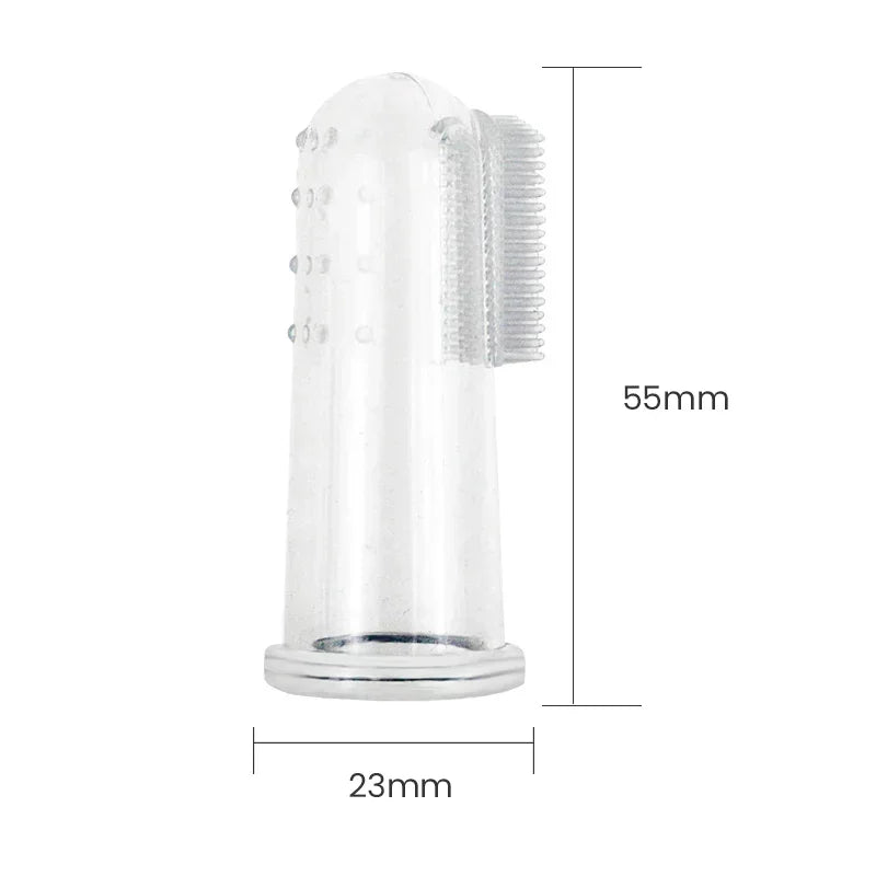 Pet Finger Toothbrush for Dogs and Cats Soft Silicagel Cleaning