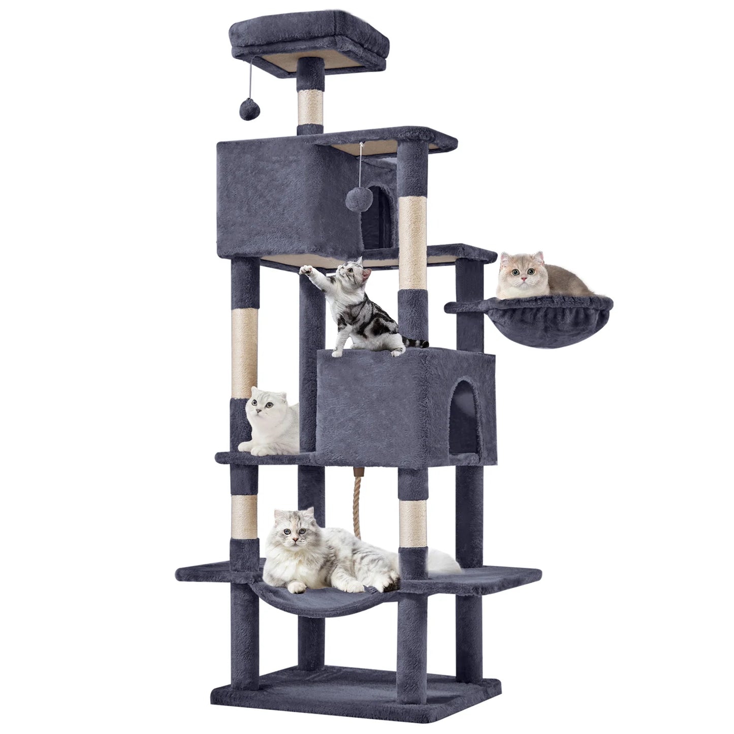 MCQ Cat Tree Tower With Sisal Scratching Posts