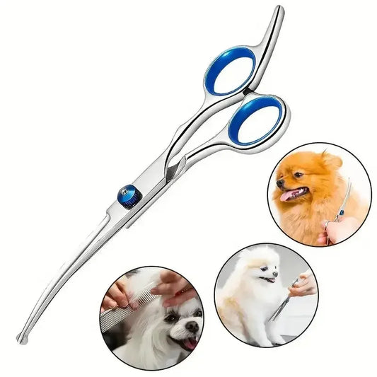 Ambidextrous Pet Safe Stainless Steel Dog Grooming Scissors