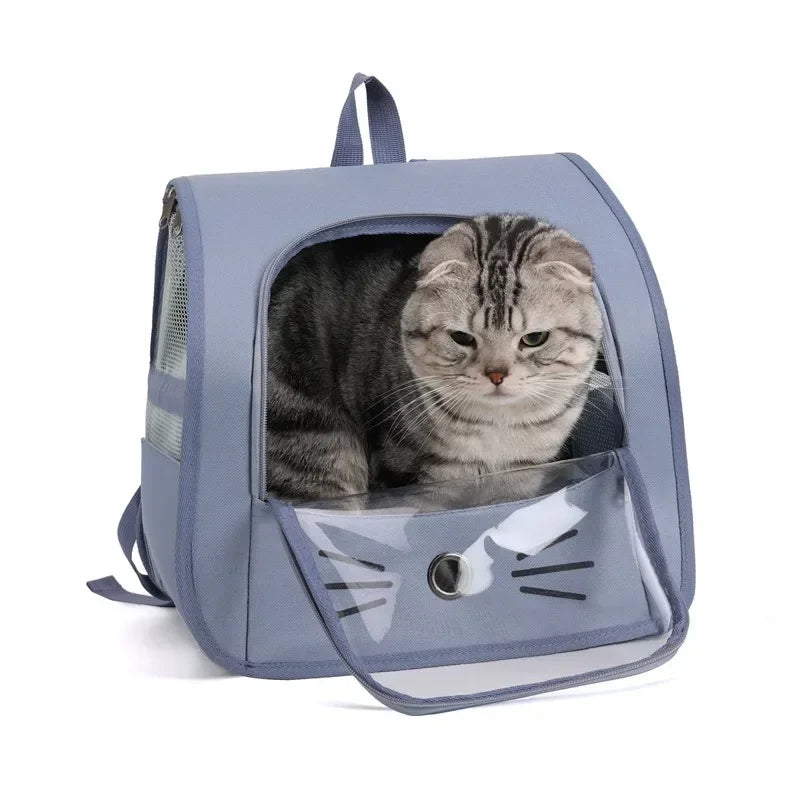 Cat Carrier Backpack for Small Dogs Outdoor Breathable Transport Bag