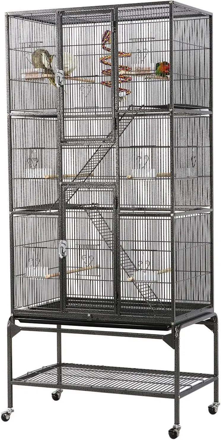 Iron Bird Cage For Parrots And Other Birds Indoor Use