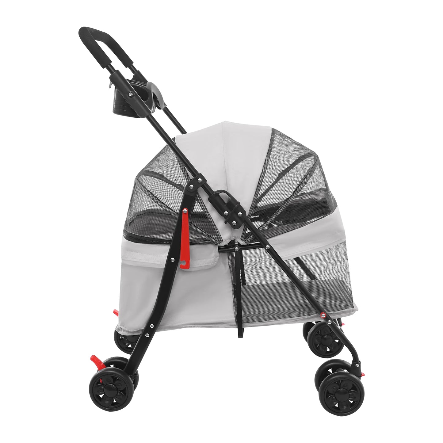 Bymaocar Foldable Pet Stroller For Dogs And Cats Travel Cart