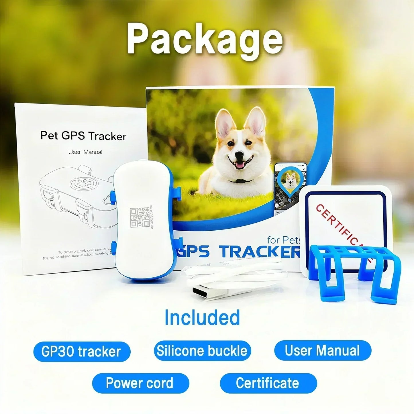 GPS Pet Tracker 4G for Dogs and Cats IP67 Waterproof