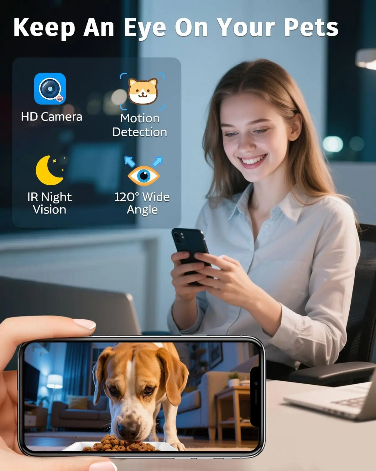 Smart Automatic Dog Feeder With Camera And WiFi App Control