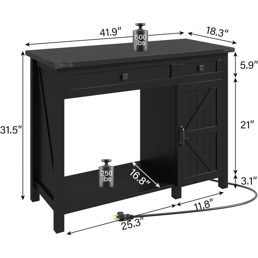 Aquarium Stand With Power Outlets And Adjustable Shelves