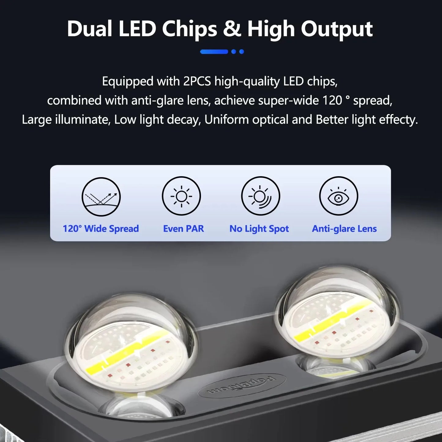 PopBloom RL180 WiFi LED Aquarium Light For Reef Tanks