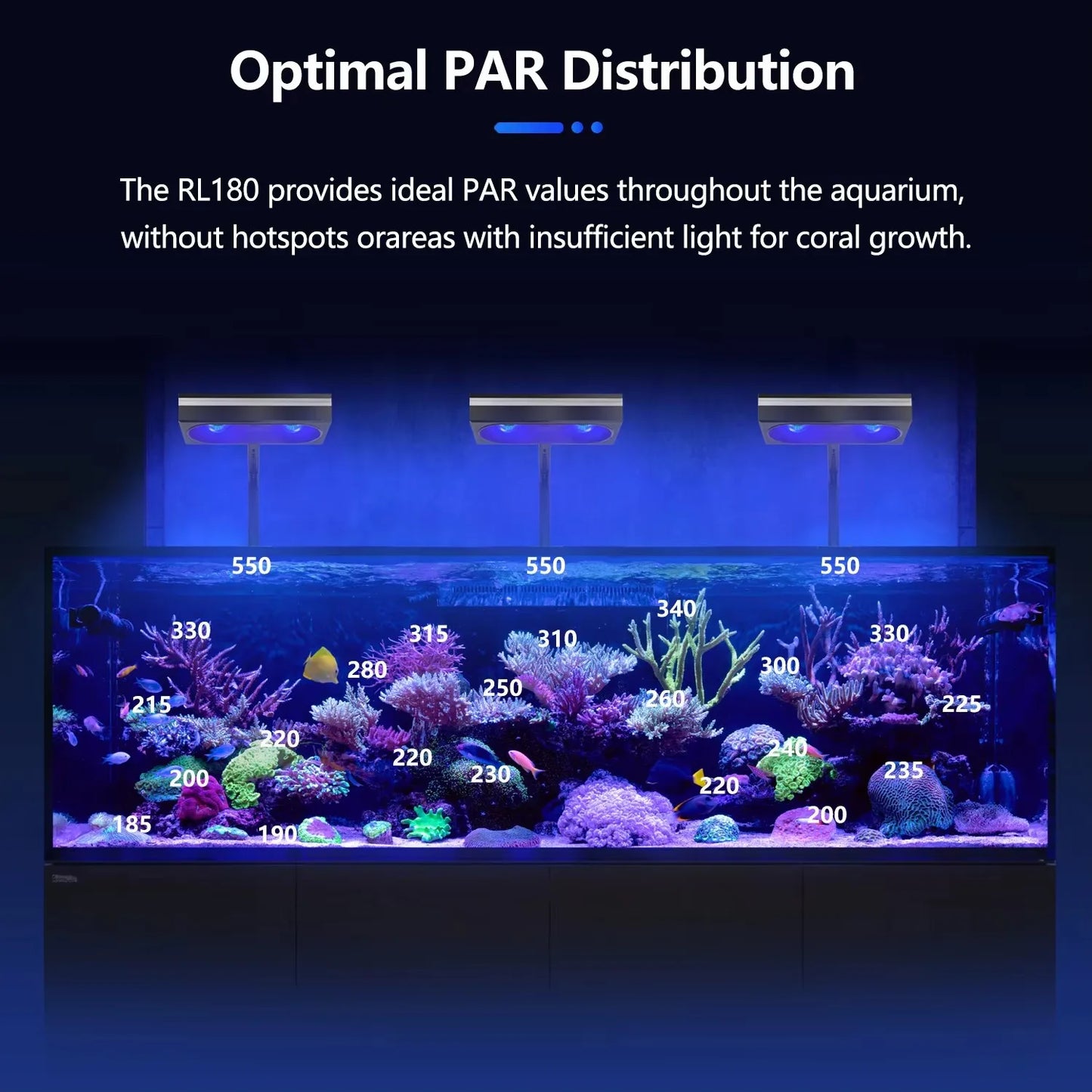 PopBloom RL90 RL180 WiFi Full Spectrum Aquarium Light