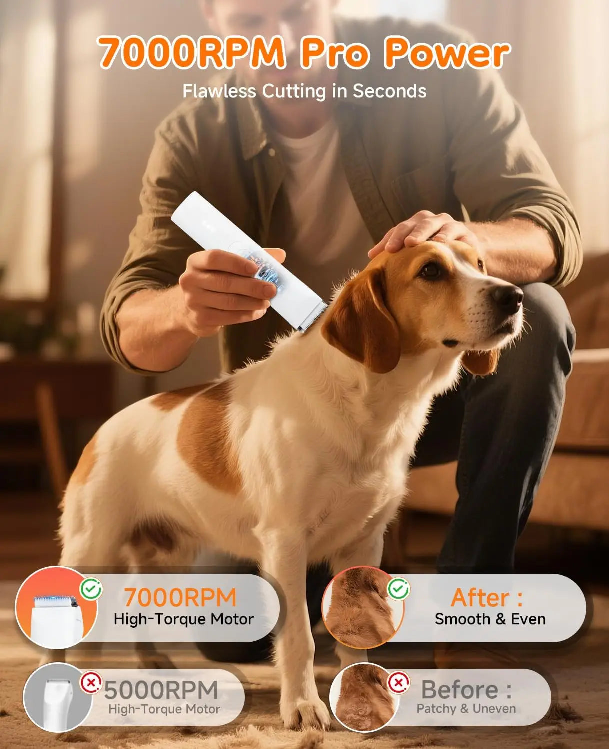 Dog Trimmer For Paws 14 In 1 Cordless Grooming Kit