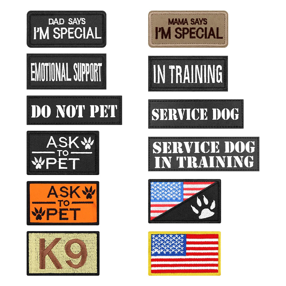 PETRAVEL Tactical Patch Bundle for Dog Vest and Collar