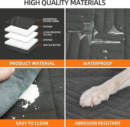 Premium Back Seat Extender Dog Hammock For Car Seat Cover