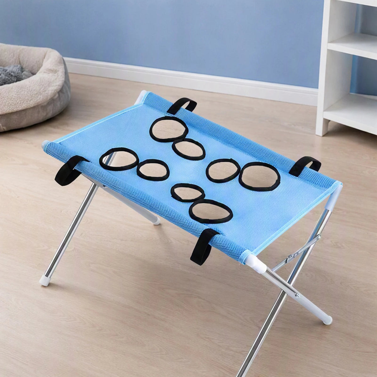 Foldable Pet Grooming Sling Dog Bath Hammock for Small Dogs Cats Nail Trimming Restraint Bag Mesh Fabric