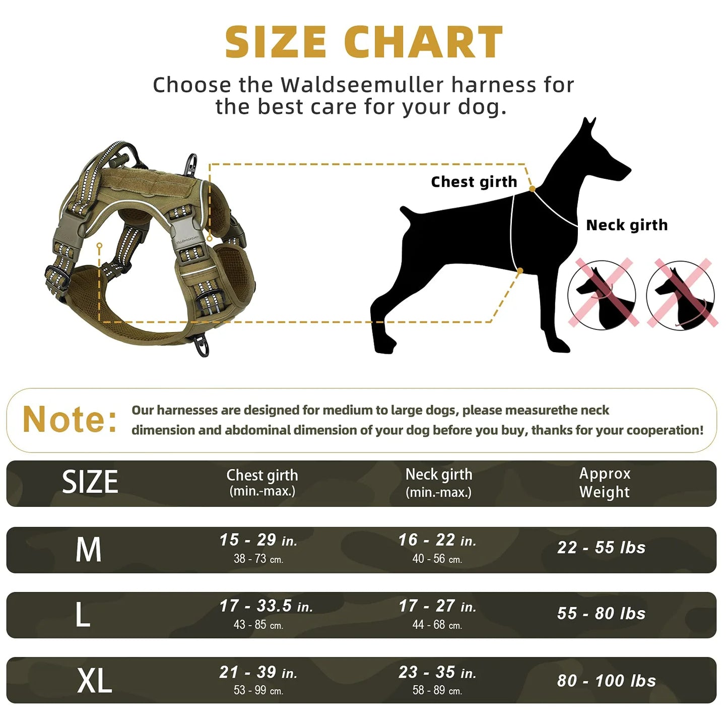 Tactical No Pull Dog Harness With Adjustable Breathable MOLLE Vest