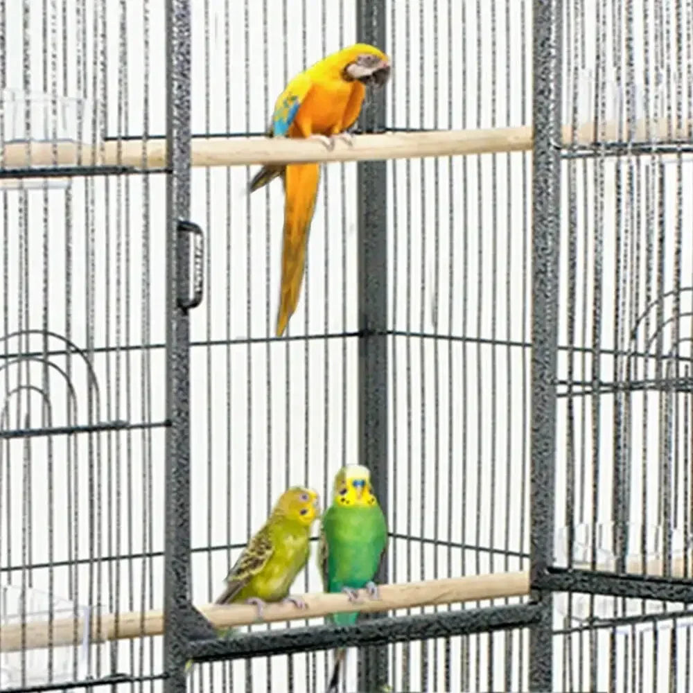 Durable Iron Play Top Bird Cage for Parrots and Finches