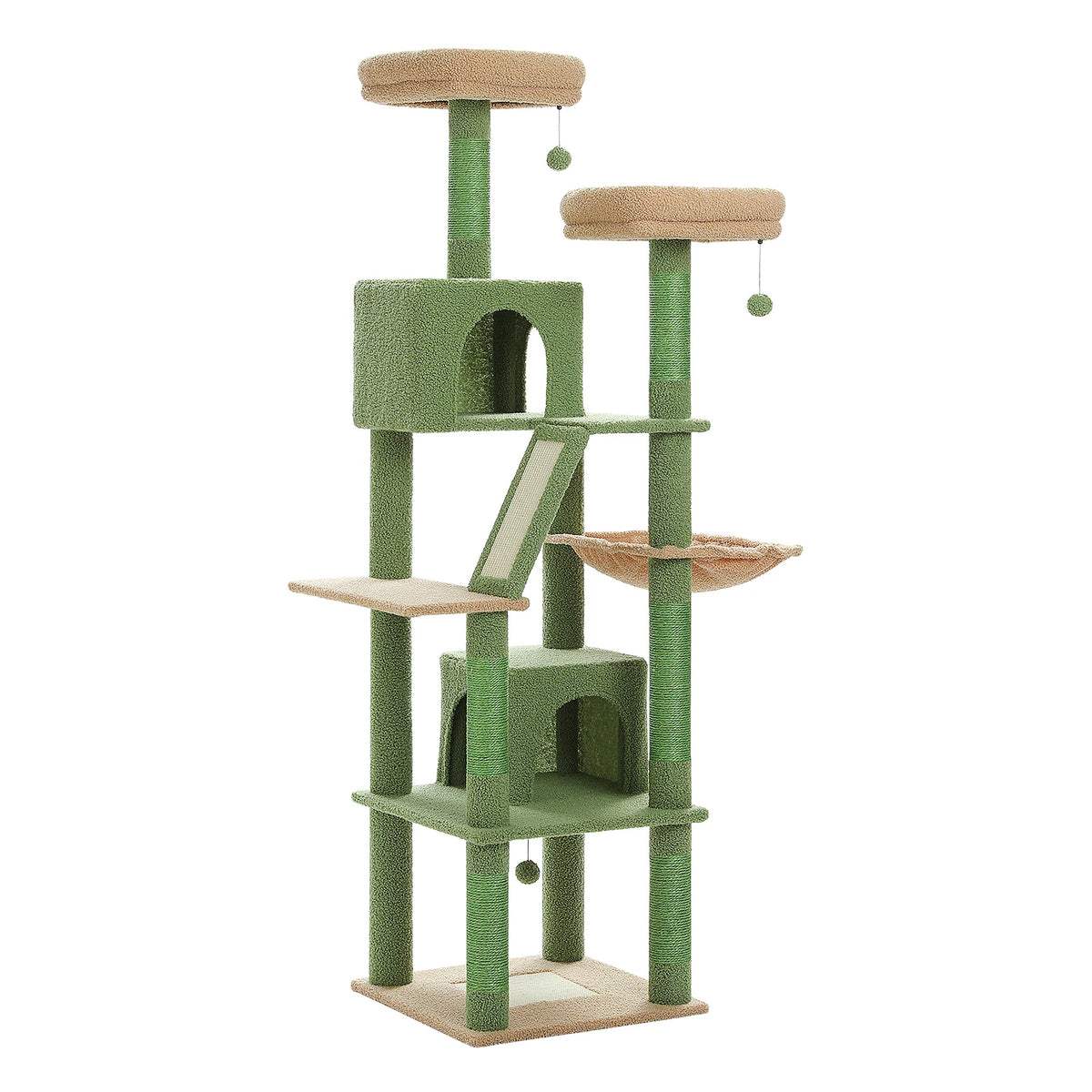 Pawz Road Large Multi-Level Plush Cat Tree With Scratching Posts
