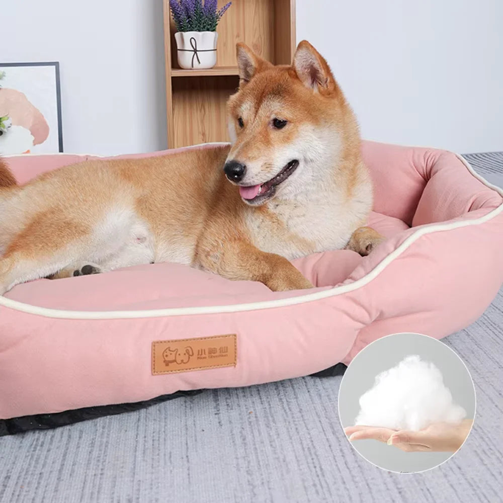 Pet Sofa Bed For Dogs And Cats Warm Winter Sleeping Mat