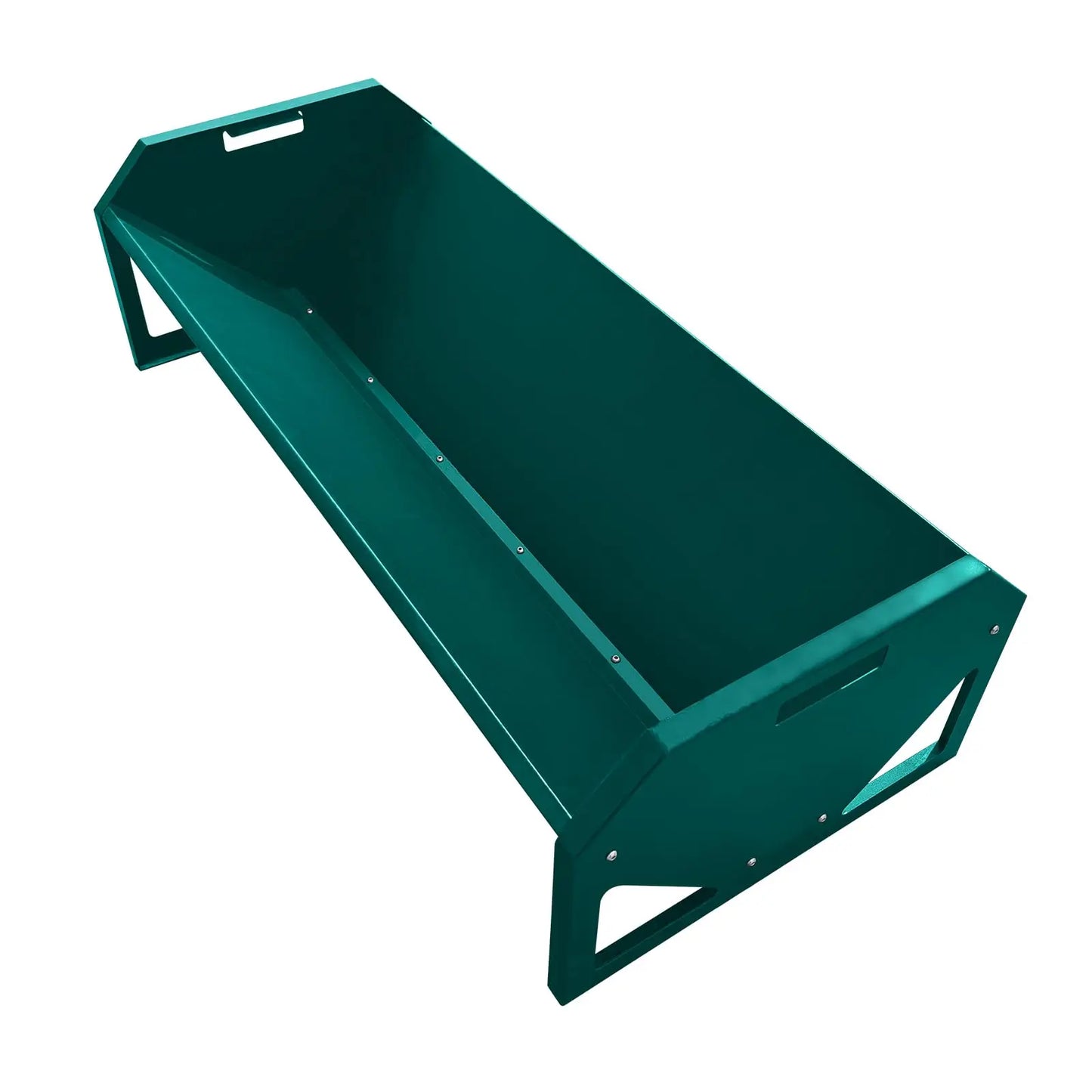 HiMISS Galvanized Steel Livestock Feeder With Rustproof V Shaped Bottom