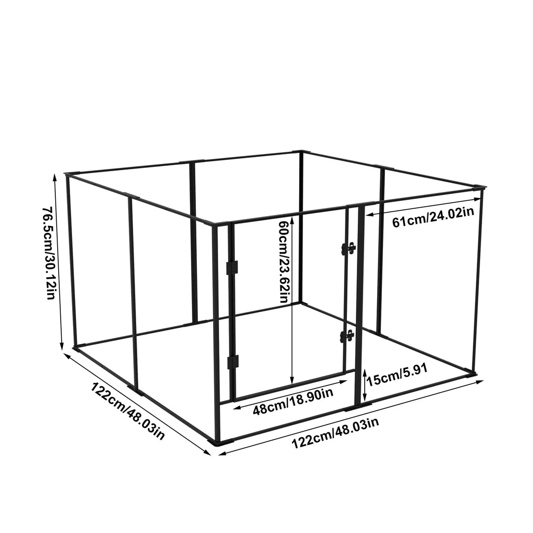 Bingopaw 8 Panel Acrylic Dog Playpen Indoor Pet Fence
