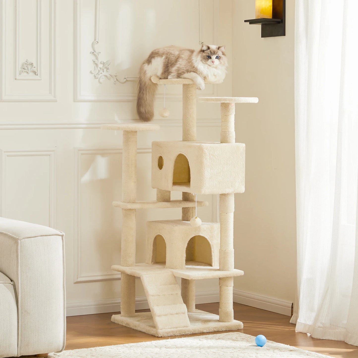 JHK Multi-Level Cat Tree Tower With Sisal Scratching Post