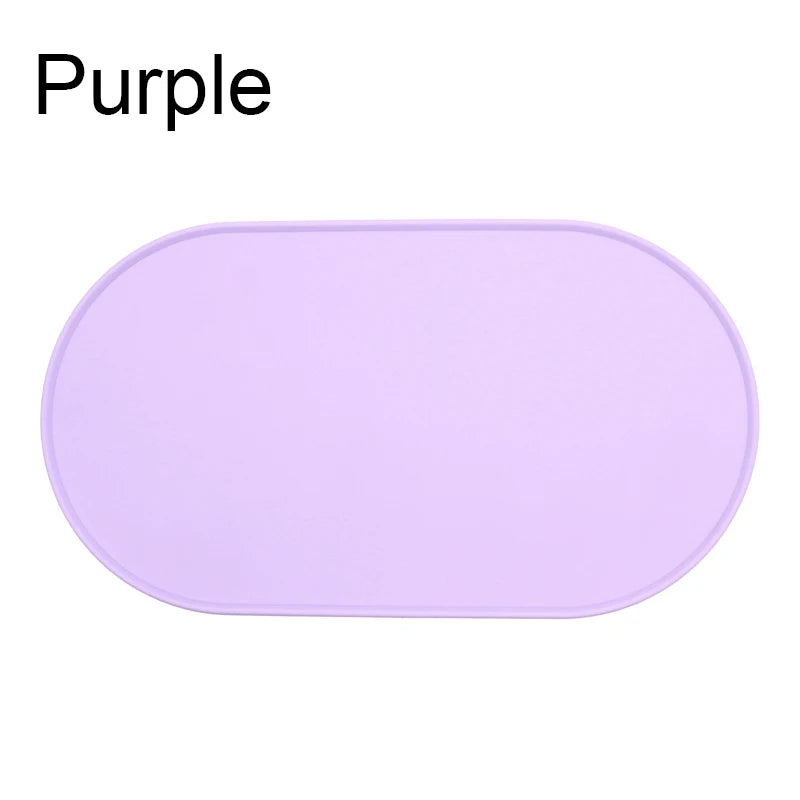 Pet Silicone Food Mat Placemat Waterproof Prevent Spills Dog Feeding Mats Easy to Clean Non-Slip Pet Feeding Water Supplies