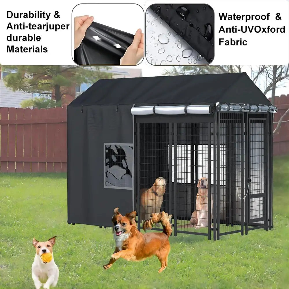 Outdoor Dog Kennel Cover Heavy Duty Waterproof Protection