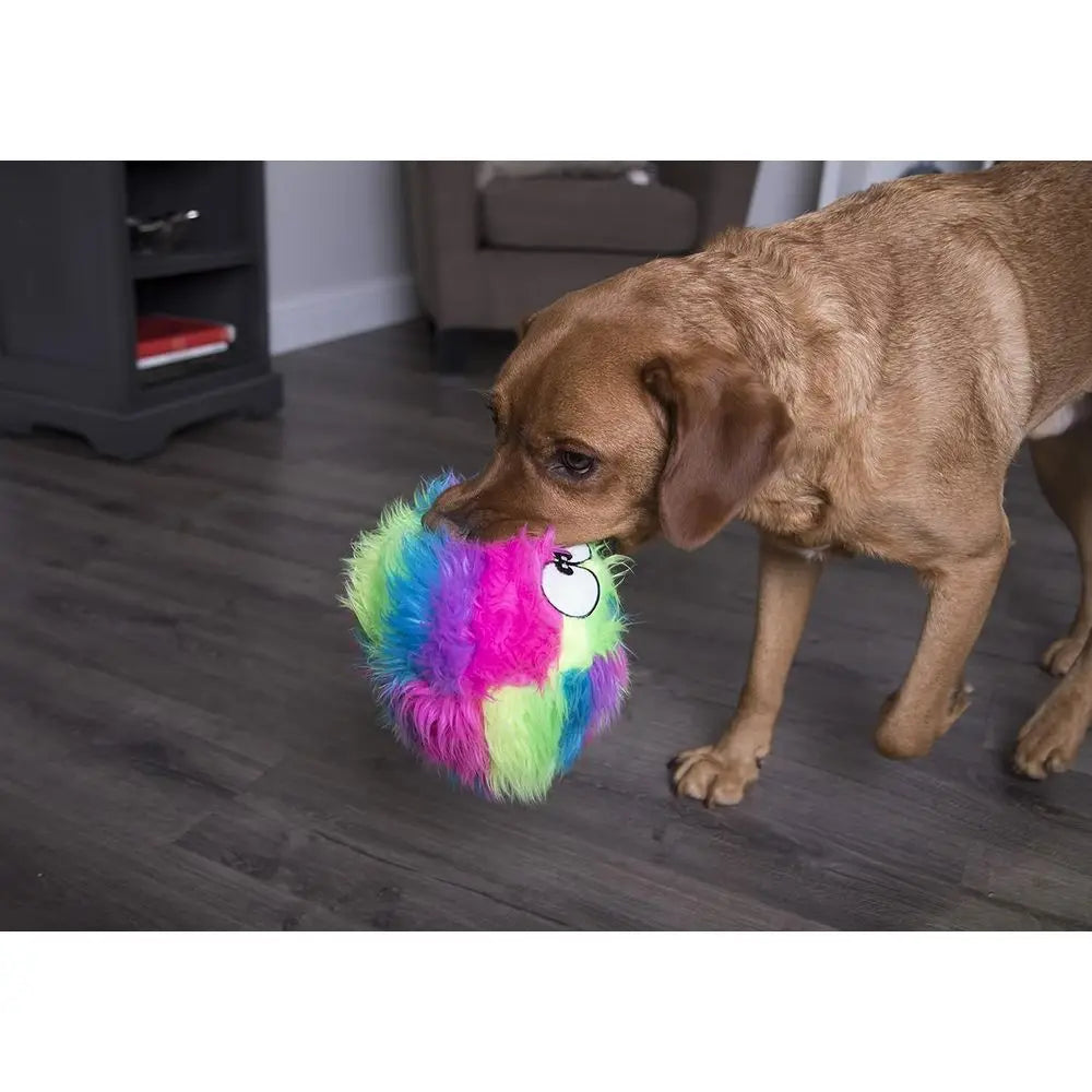 Squeaky Plush Ball Dog Toy With Chew Guard Technology