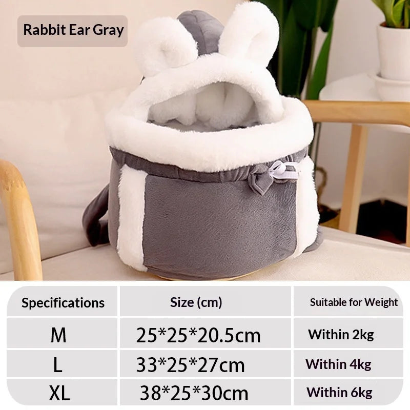 Cat Backpack Carrier With Bed and Bubble Window Airline Approved