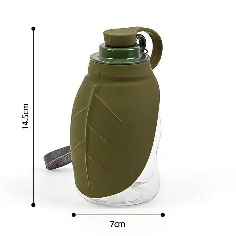 Portable Collapsible Dog Water Bottle With Silicone Drinking Cup