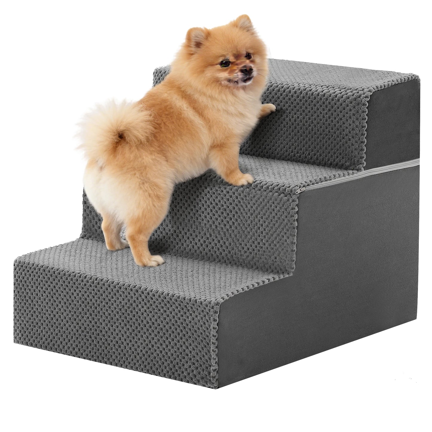 Foam Dog Stairs Ramp With Right Angled Design Indoor Non-Slip