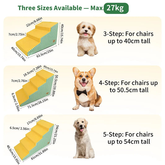 Pet Stairs For Dogs Non Slip High Density Foam Ramp