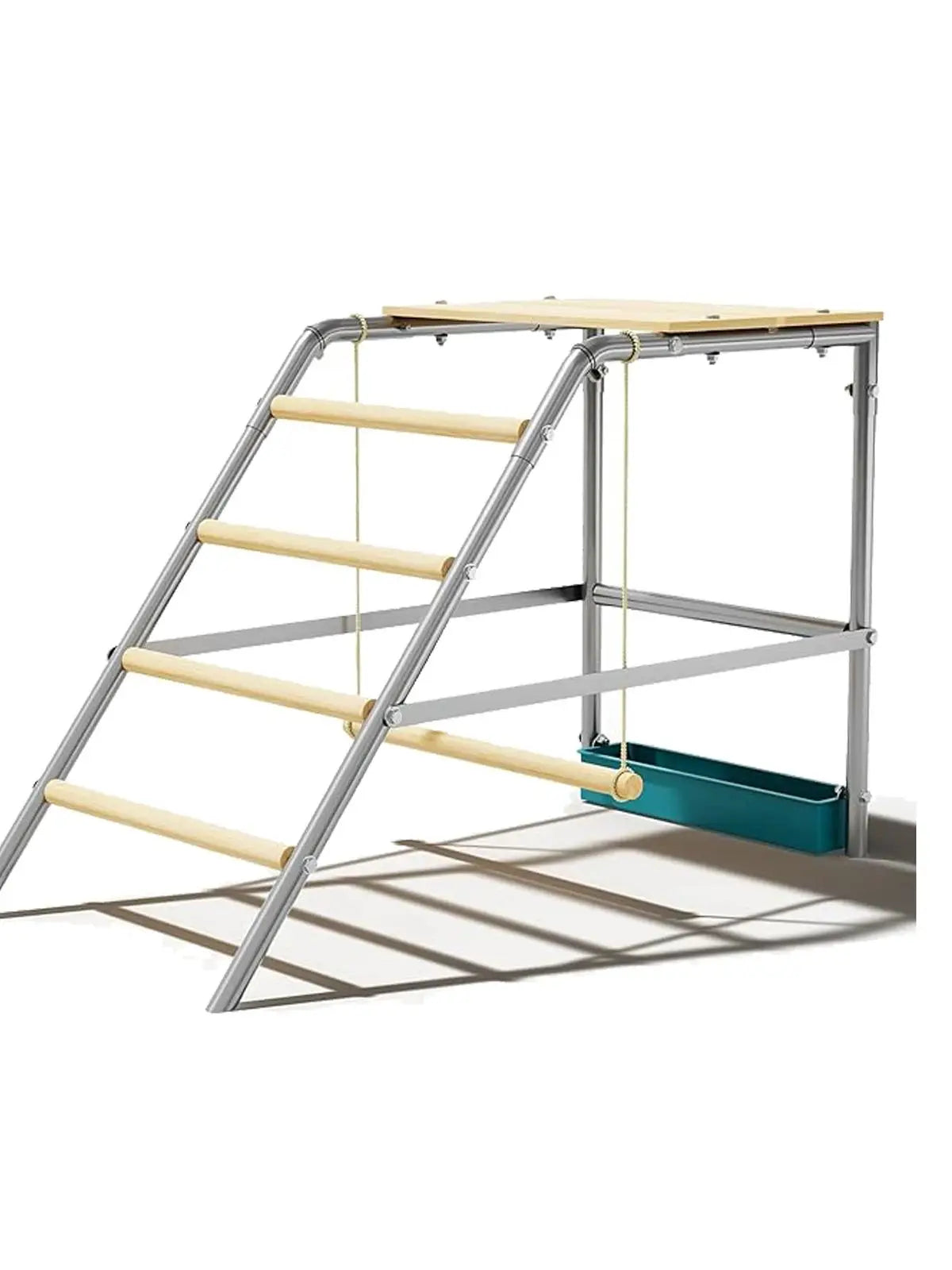 Chicken Coop Perch With Ladder Design And Weatherproof Roosting Bars