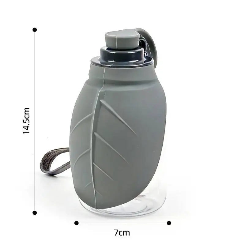 Portable Collapsible Dog Water Bottle With Silicone Drinking Cup