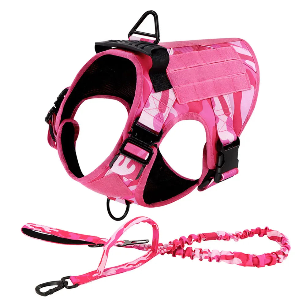 PETRAVEL Military Camouflage Dog Harness For Active Training