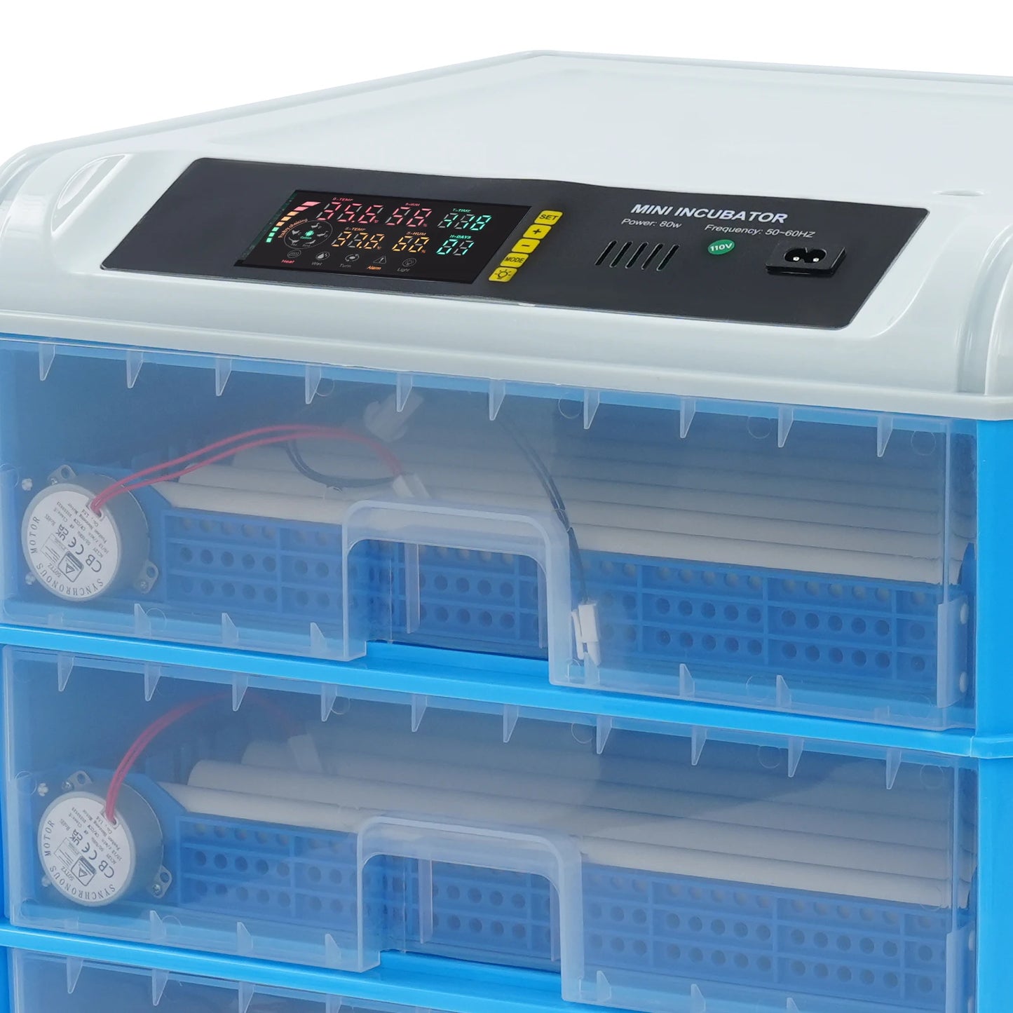 Bymaocar 200-240 Egg Incubator With Auto Turner And Humidity Control