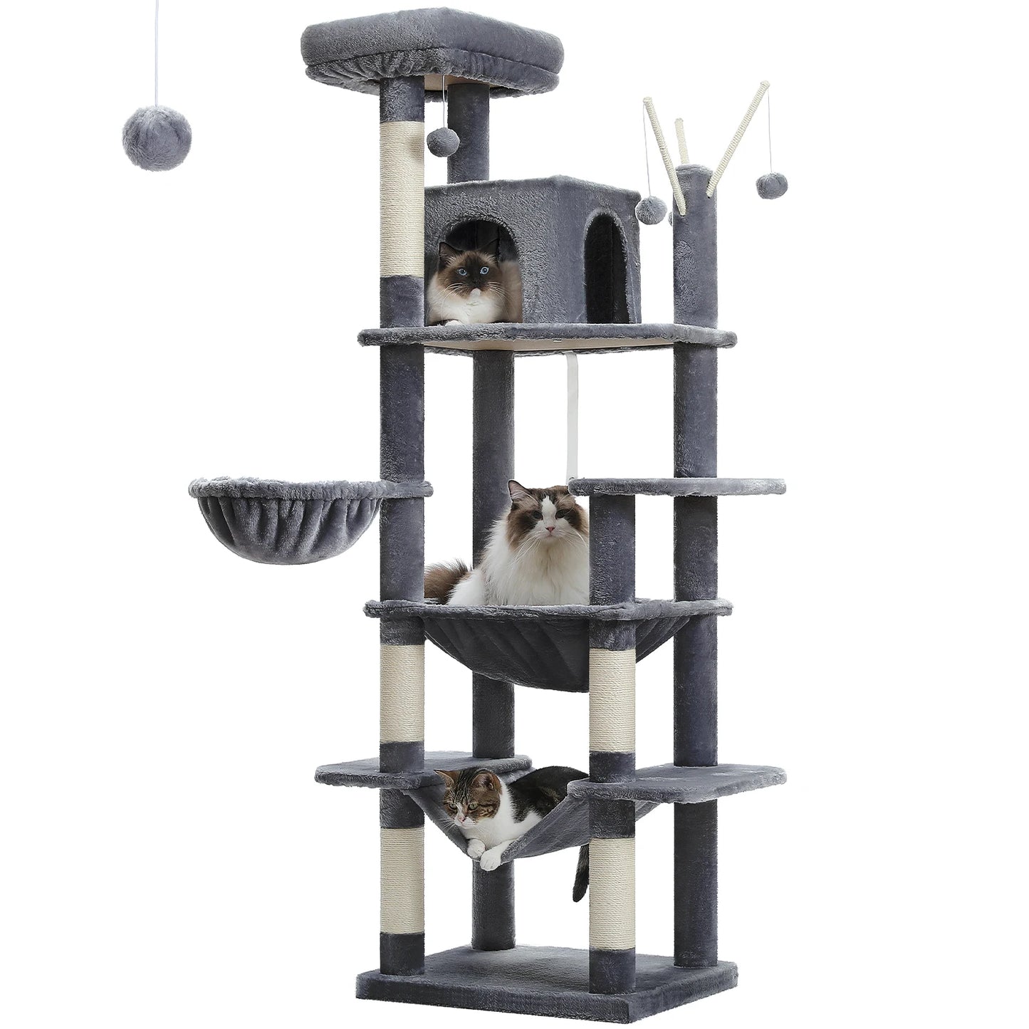 PAWZ Road Five Level Cat Tree Tower For Indoor Cats