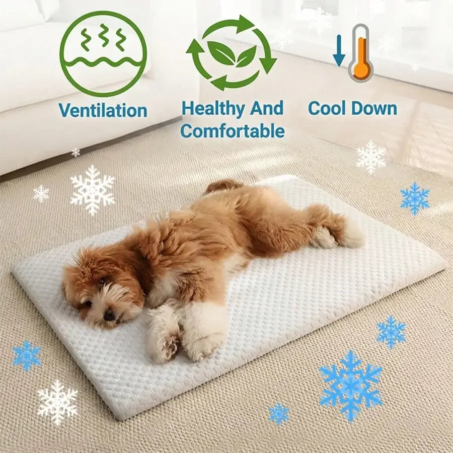 Sponge Cooling Cat Bed With Thick Padding For All Seasons