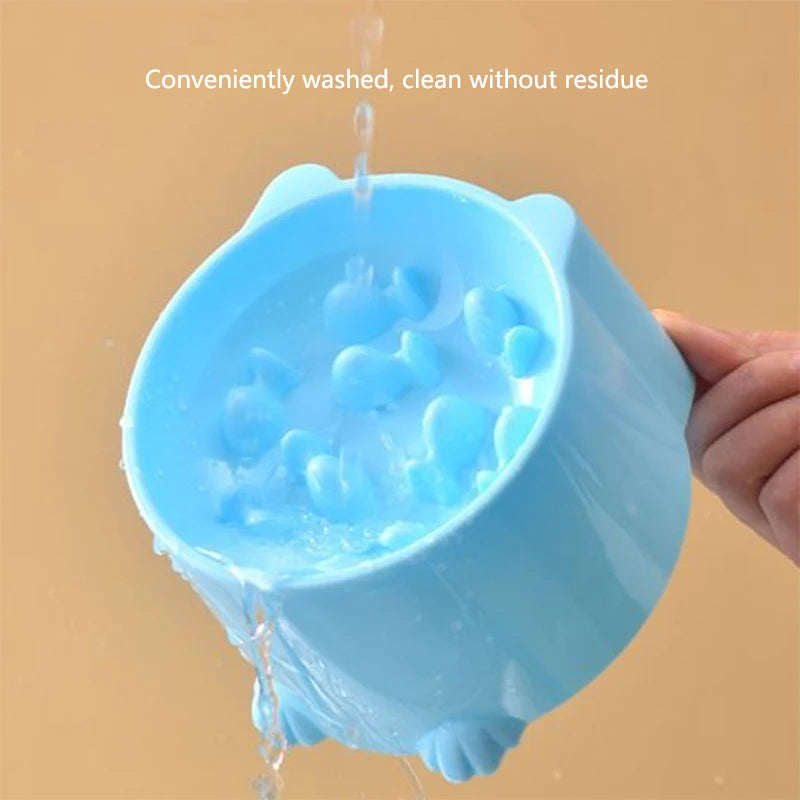 Cat Slow Feeder Bowl Anti Choking Design For Safe Feeding