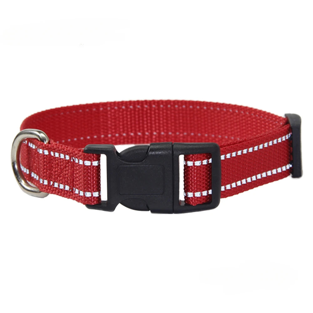 Nylon Collar Leash Set Adjustable Durable Small Medium Large Dog Safe Nylon Daily Walking Outdoor