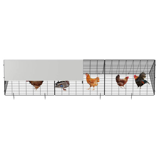 HiMISS Stainless Steel Chicken Tunnel Cage Outdoor Yard